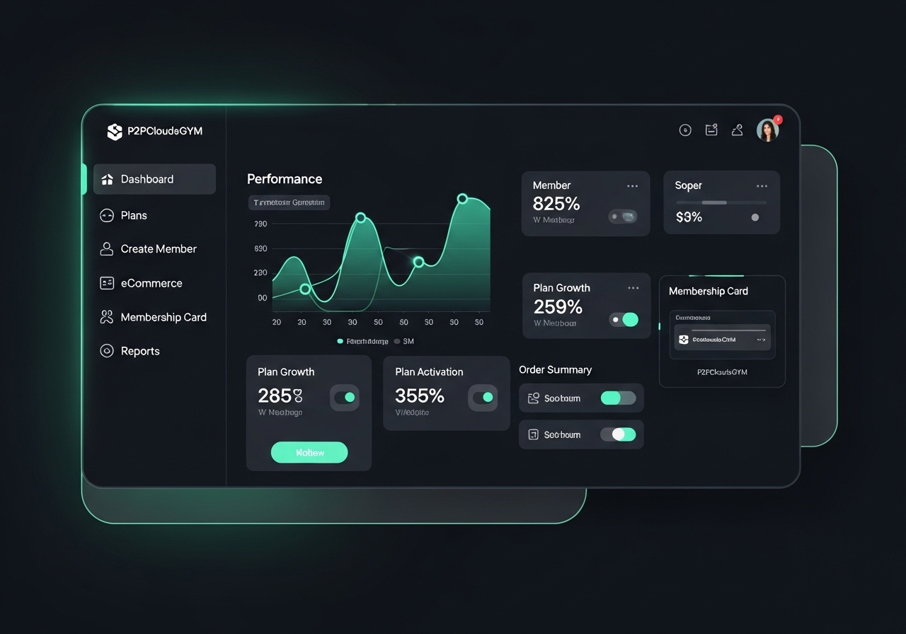 P2P Gym SaaS Dashboard